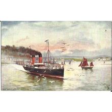 Isle of Man Steam Packet Co. PS MONA Tuck Oilette Postcard (7466)