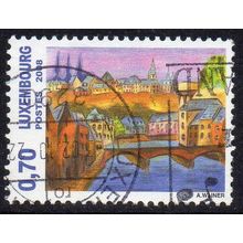 Luxembourg 2008 Greetings from Luxembourg - Town, River & Bridge 0.70€ Used