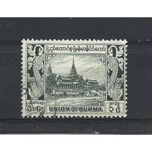 Burma.SG107 3a 6p Royal Palace (Green).Fine Used.Jul25e