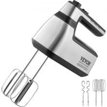 Cordless Electric Hand Mixer, 250W, Continuously Variable Electric Handheld ...