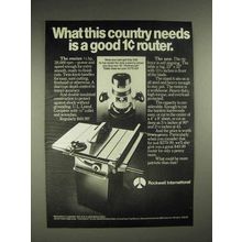 1978 Rockwell International Router, Table Saw Ad