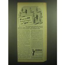 1945 The Journal Portland, Oregon Ad - 8 out of 10 Portland women said yes