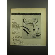 1951 Saks Fifth Avenue Salad Bowl Set Ad - The Salad Gourmets