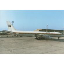 Douglas DC-8-43 Plane Zambia Airways at Lusaka 1972 Postcard