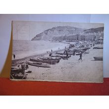 THE BEACH, N. W. , ABERYSTWITH, WALES unused antique postcard ABERYSTWYTH =