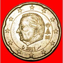 ALBERT II (1993-2013): BELGIUM★ 20 CENTS 2011 NORDIC GOLD★LOW START★NO RESERVE