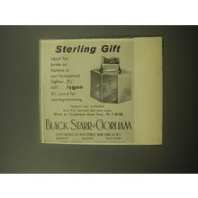 1959 Black Starr & Gorham Hexagonal lighter Advertisement - Sterling gift