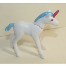 Geobra Playmobil Fairy World Unicorn White with Blue & Pink