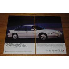 1992 Pontiac Grand Prix SE Car Ad - not losing style you're gaining Doors