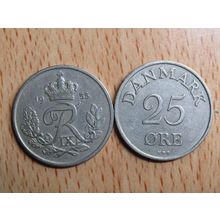 Denmark 1955 25 Ore Coin
