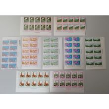 Taiwan Major Construction Projects 9v Blocks of 10 COMPLETE 1978 MNH
