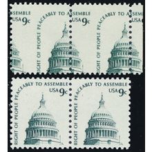 1591, Mint NH 9¢ - Dramatic Misperf Error Margin Pair W/Normal * Stuart Katz