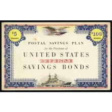 Postal Savings Bond Booklet For PS15 Containing One $5 Stamp * Stuart Katz