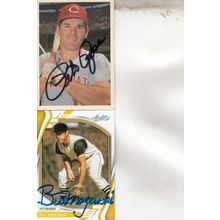 PETE ROSE & BILL MAZEROSKI AUTOGRAPH 1979/22 REDS & PIRATES HOF WORLD CHAMPIONS