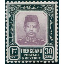 Trengganu 1915 30c dull purple & black SG13 unused