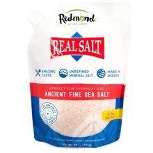 REDMOND Real Sea Salt - Natural Unrefined Gluten Free Fine, 26 Ounce Pouch (1 Pa