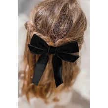 Black Velvet Bowknot Frenchy Girl Fashion Hair Clip