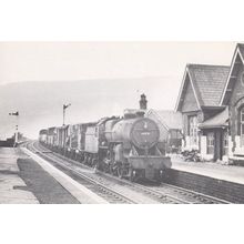 Engine 42771 Ribblehead Station Freight Train in 1962 Railway Postcard