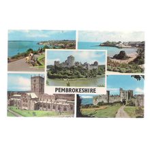 PEMBROKESHIRE county MULTIVIEW.. unused vintage postcard =