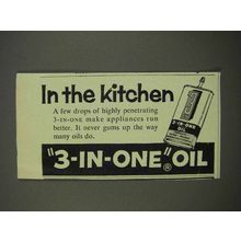 1955 3-in-One Oil Ad - In The Kitchen