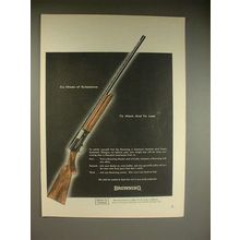 1961 Browning Automatic Shotgun Ad - Made of Substance