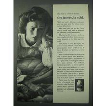 1961 Bufferin Ad - She Ignored a Cold