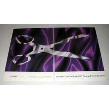 1986 Silk Cut Cigarette Ad - Low Tar
