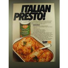 1988 Del Monte Italian Style Stewed Tomatoes Ad - Chicken Parmesan recipe