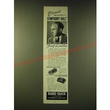 1951 Radio Shack Corp. Ad - Josef Zimbler