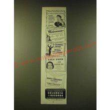1951 Columbia Records Ad - For your listening pleasure