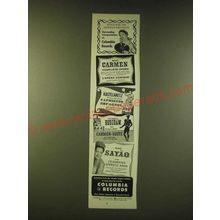 1951 Columbia Records Ad - Repertoire for repeated enjoyment