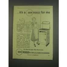 1949 New World Model 1430 Gas cooker Ad - It's a new world for me