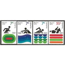 Australia 1972 Olympic Games Set SG518-521 Unmounted Mint .