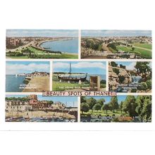 BEAUTY SPOTS OF THANET, KENT. multiview used vintage postcard by Valentine 1968=