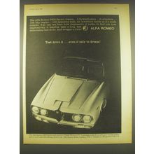1965 Alfa Romeo 2600 Sprint Ad - Test drive it.. Even if only to dream
