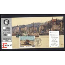 Card France Stamp CAPEX '87 Box0185