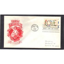 FDC Artmaster 1951 20c Love (Cachet-Penciled/A) CV00183