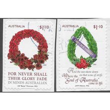 AUS 2021 (SET)(S/A) 'LEST WE FORGET' (2v) FINE USED EBID76-073)