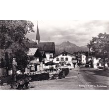 Dorfstrasse Seefeld Real Photo Austria Postcard