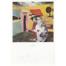 RB Kitaj The Man & Cat Of The Woods Tate London Art Gallery Painting Postcard