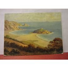 PORTELET BAY, JERSEY, by G. E. Treeweek unused vintage postcard =