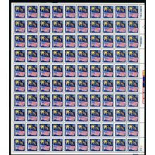 2276, Mint NH 22¢ With Red Color Shifted to the Right Sheet of 100 Stuart Katz