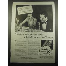 1933 Colgate's Tooth Paste Ad - 7 kinds of stains discolor teeth
