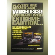 1994 Acclaim Dual Turbo Wireless Controllers Ad - Players are armed