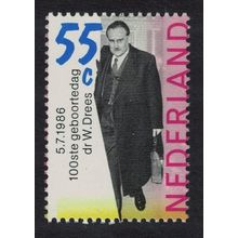 Netherlands Dr Willem Drees politician 1986 MNH SG#1489 MI#1299 Sc#684