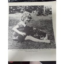 shirley temple picture on paper from a book