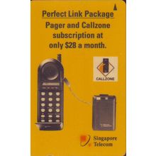 Perfect Link Package S'pore $3 Telephone Card (Used)