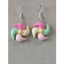 Handmade Colourful Windmill Earrings
