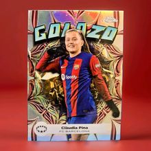 TOPPS WOMENS CHROME 2023-2024 CLAUDIA PINA BARCELONA GOLAZO GZ-8