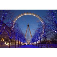 London_Eye_Twilight_April_2006 Art Gallery Poster Canvas Print Wall Decoration A